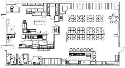 restaurant design floorplan